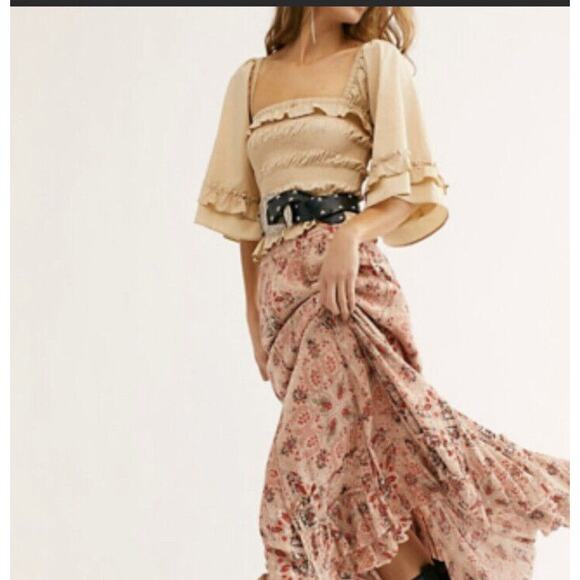 NWOT Free People ONE Printed Cypress Skirt Size XXS - Picture 2 of 9